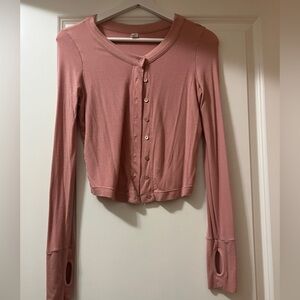 Chic Pink Button-Down Shirt